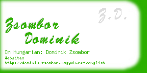 zsombor dominik business card